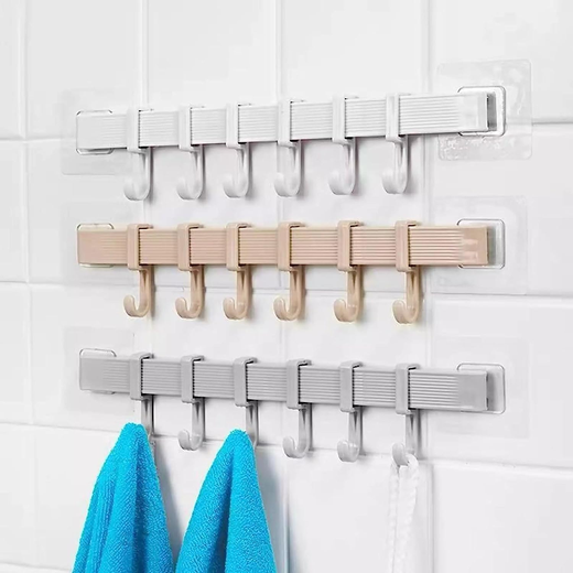 6 in 1 Adjustable Storage Slider Hooks - Image 4