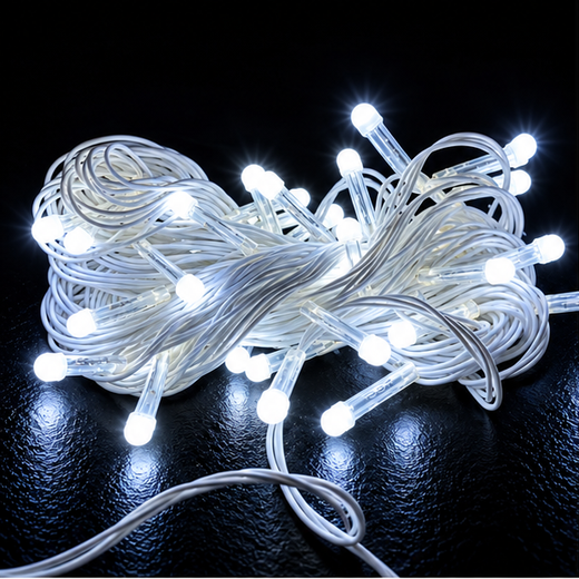 11M Pixel White String Light (36 Bulb) (5 MM) (Print 15M) ✨