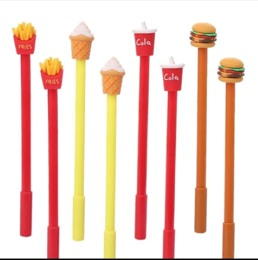 Fancy Fastfood Pens For Student (10 PCS Set) - Image 2