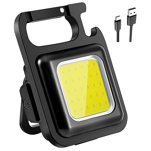 LED COB Keychain Flashlight