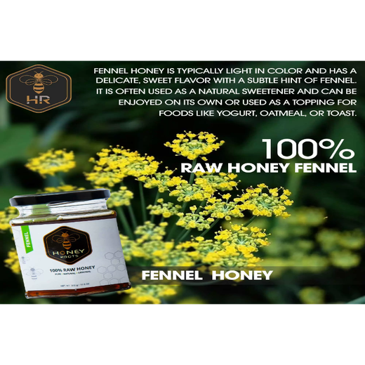 Fennel Raw Honey 300g - Image 3