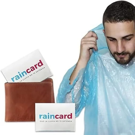 Unisex Pocket Rain Card