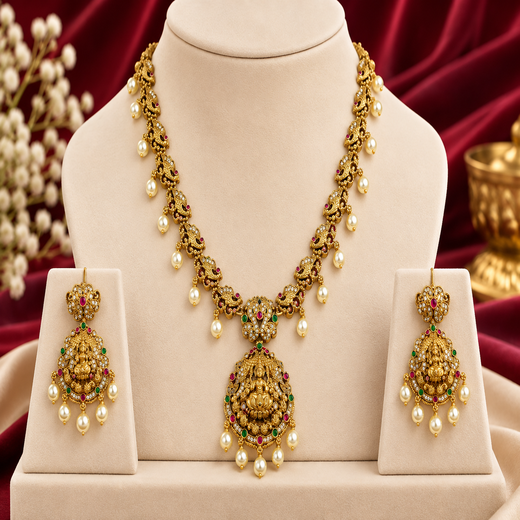 Gold Short Necklace - Image 3