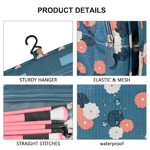 Nylon Hanging Toiletry Cosmetic Bag - Image 4