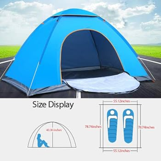 (3-Person) Portable Waterproof Outdoor Tent - Image 2