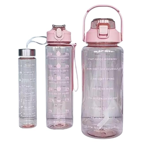 Transparent Pack of 3 Bottle