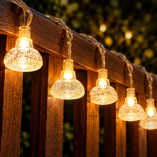 Crystal Pumpkin String Light (14 Bulb) 🎃 - Image 3