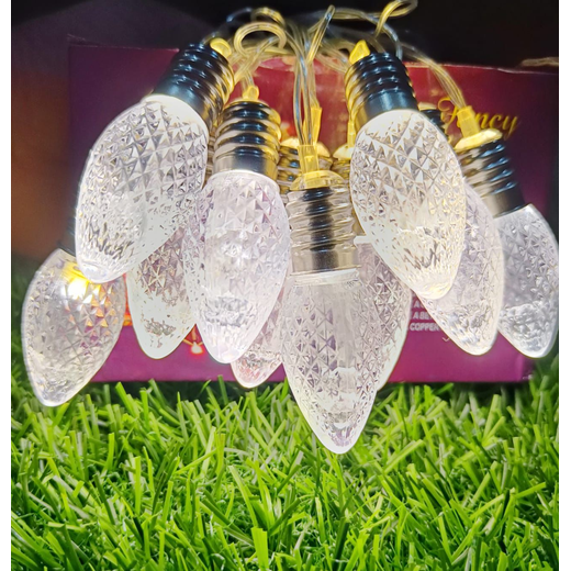 Big Holder Design Crystal Bulb String Light (10 Bulb) ✨💡 - Image 2