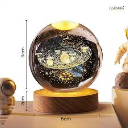 3D Galaxy Crystal Ball Night Lamp - Image 4