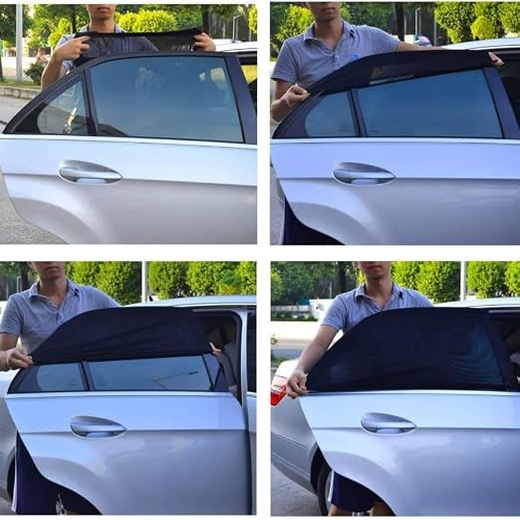 Set of 4 Car Glass Window Cover For Sun - Image 3