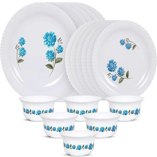 36 pcs Execlusive Plastic Printed Round Dinner Set - Image 3