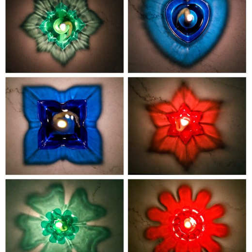 Colourful Shadow Diya With (12 Piece Set) 🪔 - Image 4