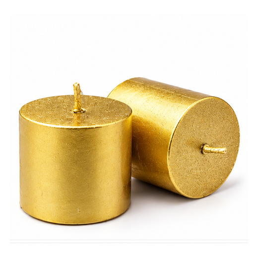 6pc Golden Candle (Pack of 6) (Size: 1.5*1.5 Inch) 🕯️ - Image 3