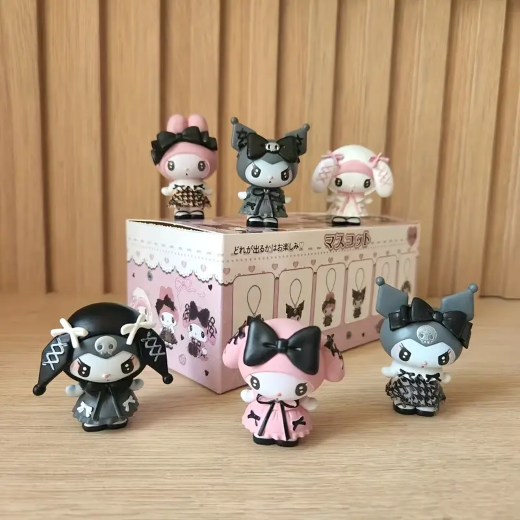 New Black Kuromi Set Pack of 6 - Image 4