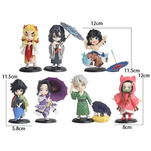 Demon slayer Rainy season set with umberella - Image 2