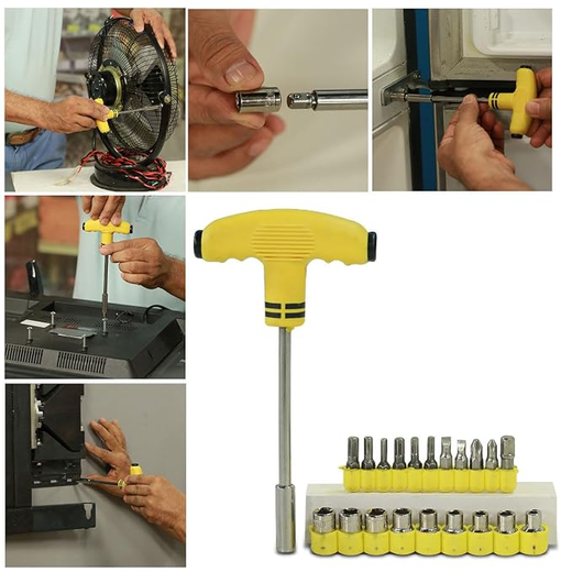 21 Pcs T Shape Screwdriver Tool Set - Image 2