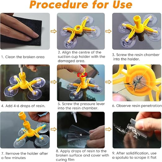 Windscreen Glass Crack Repairing Kit - Image 3