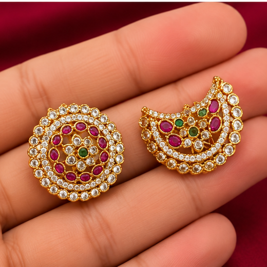 Matte finishing with multi stones jadai billai - Image 3