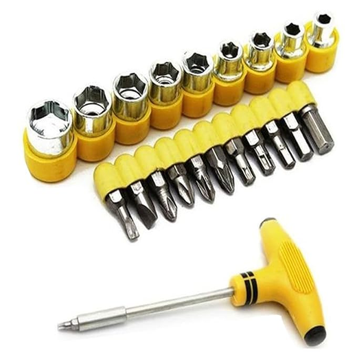 21 Pcs T Shape Screwdriver Tool Set