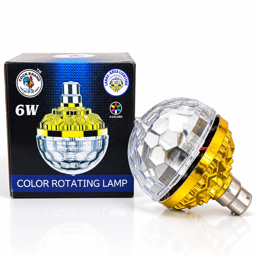 Multicolour Rotatiing Bulb (6W)