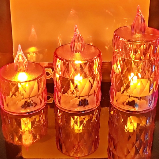 3 Piece Set Crystal LED Light ✨ - (1 Set)