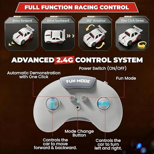 RC Drift Car with 2.4G Remote Control, 360° Rotation - Image 3