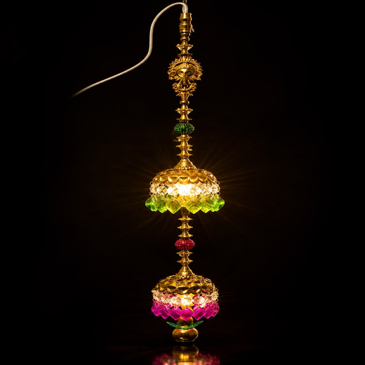 Double Layer Lighting Hanging Latkan (Size: 72cm) (DL3) 👌