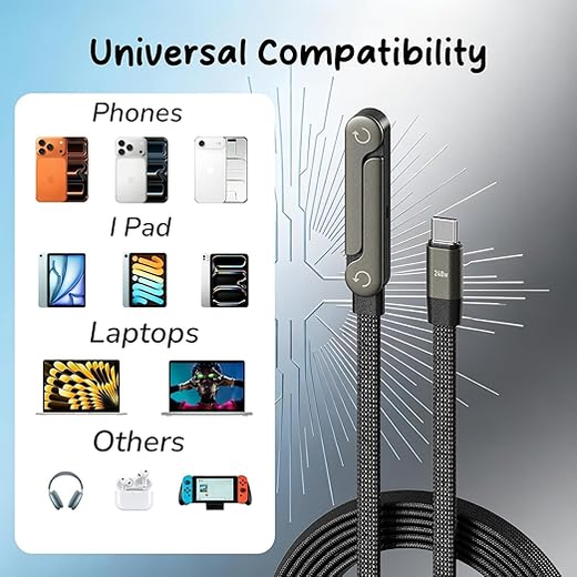 2 in1 Charger Cable with Foldable Stand - Image 2