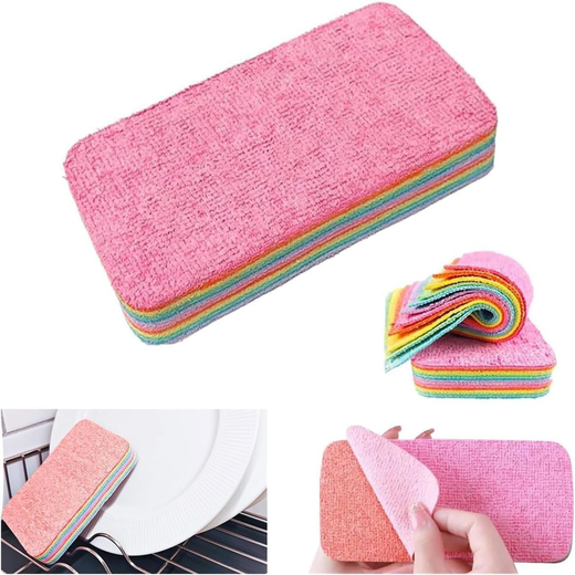 12Pcs Multipurpose Rainbow Dish Cleaning Sponge - Image 2