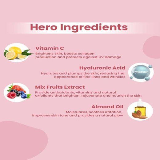 Earthraga Mix Fruit Face Wash | Clear & Glowing Skin | 100 ml - Image 2