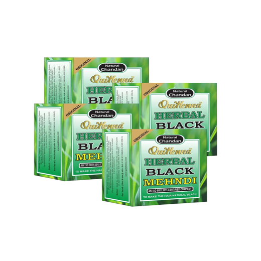 Herbal Black Mehndi For All Hair Type 65gm Pack Of 4