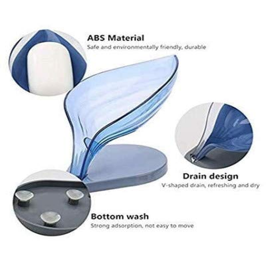 Leaf Water Drain Soap Holder (Pack of 2) - Image 2