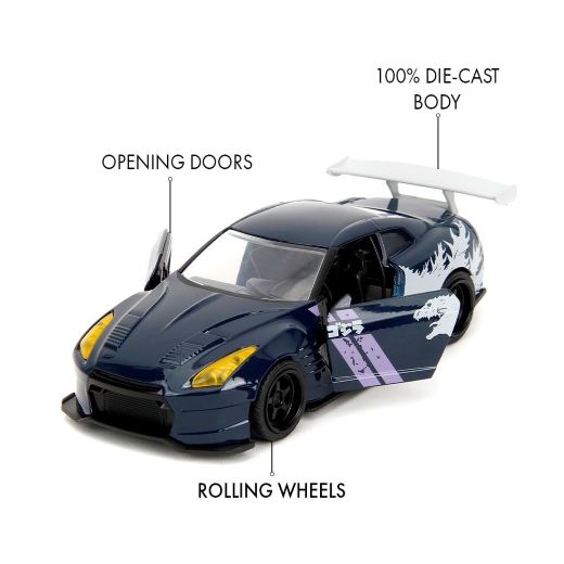 Jada Toys Godzilla Nissan GT-R 1:32 Die-Cast Car - Image 2