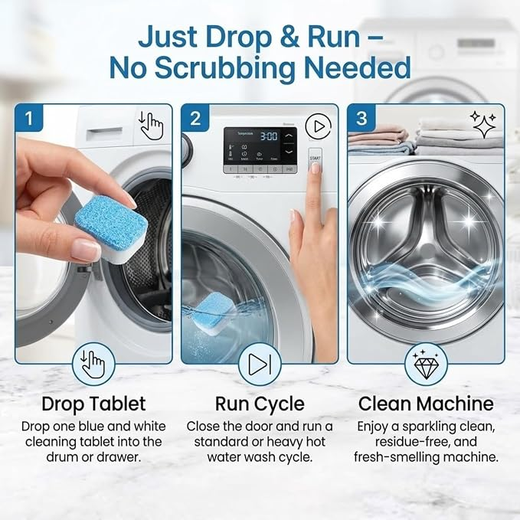 Washing Machine Cleaning Tablets (12Pcs) - Image 4