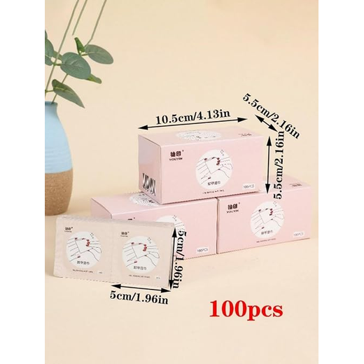Nail Removal Wet Wipes 100 Pcs