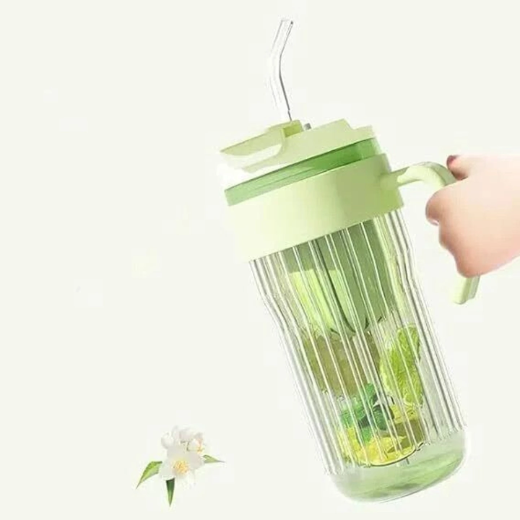 GLASS TUMBLER WITH FRUIT INFUSER LID AND... - Image 2