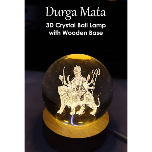 DURGA MATA 3D CRYSTAL