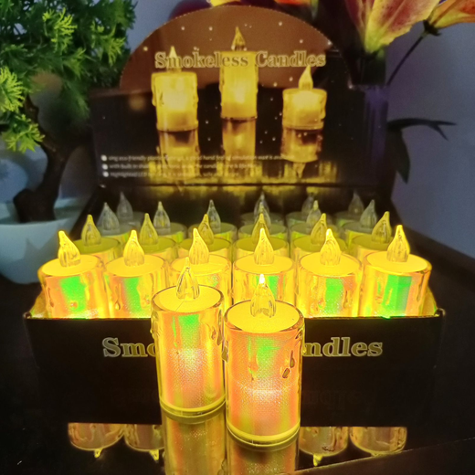 Rainbow LED Candle (24 Piece Box) (Size: 3 Inch) 🌈🕯️