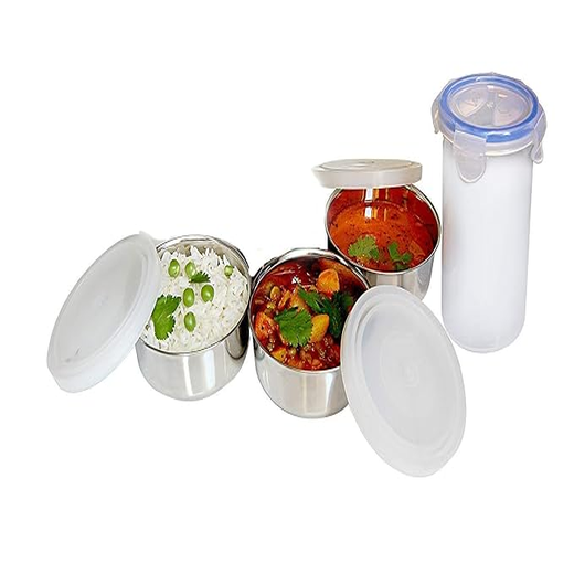 Lunch Box Stainless Steel Set 4 Container Lunch Box - Image 3
