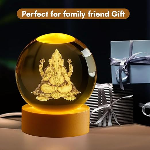 GANESH JI 3D CRYSTAL BALL 🔮 - Image 3