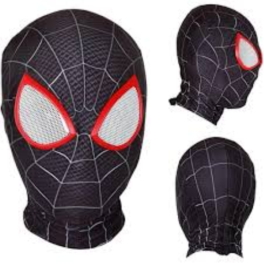 New Black Spidy Anime Cosplay Cloth Mask - Image 2