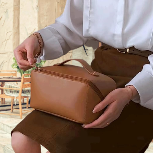 Leather Cosmetic Bag