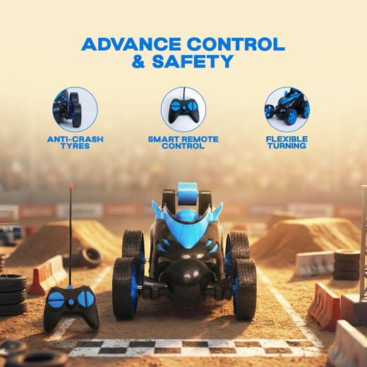 FLYI 4 Wheel Remote Control Stunt Car (3+ Years) - Image 3