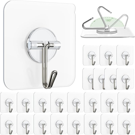 Adhesive Wall Hooks (10pcs)