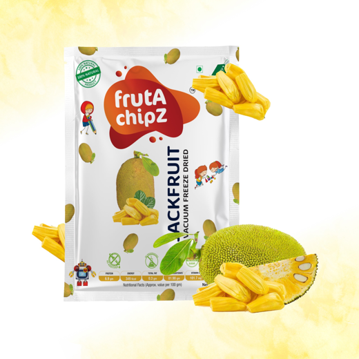 frutA chipZ  Dried JackFruit for Kids and Adults | 100% Natural | Healthy JackFruit Chips | Vacuum Freeze-Dried Fruit Slices | 20 Gms | Ready to Eat | Crunchy - Image 1