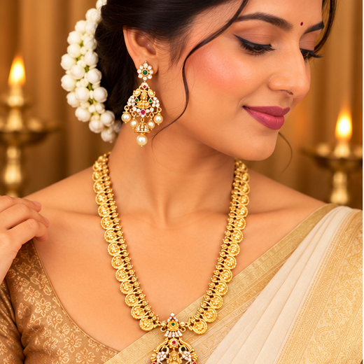 Long Gold Necklace - Image 2