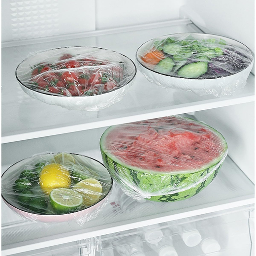 100Pcs Reusable Elastic Food Storage Plastic Covers - Image 4