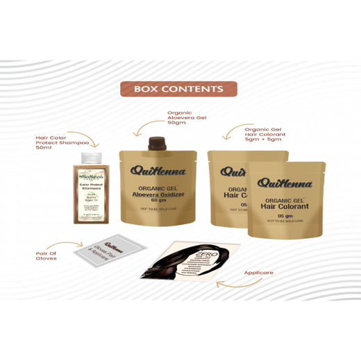 Damage Free Organic Gel Hair Color Ebony Black 2G - Image 3