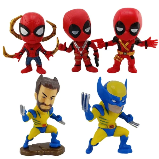 Spidy, wolvorine net set of 5