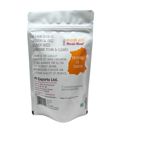 Black Cardamom (Sikkim) (100gms) and Bay Leaves Handpicked & Stem cut (20 grams) - Image 2